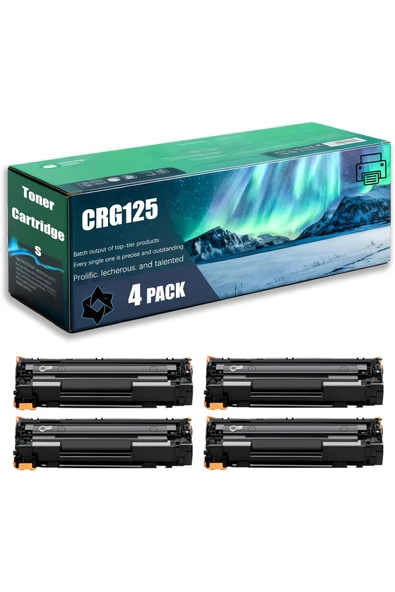 Canon imageCLASS LBP6000 LBP6030w MF3010 Printers, CRG-125 125 (4 Pack Black CE285A ürün görseli 1