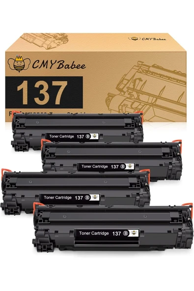 Canon HP CF283X/CRG737/MF236n MF232w MF216n MF244dw MF242dw MF232w(4 Pack, Black) ürün görseli 1