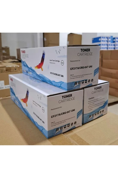 VİZYON 3'lü Stok CF217A/CRG-047 UNI TONER ürün görseli 1
