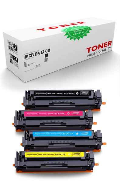 nanoprint WhiteBox HP CF410A/11A/12A/13A Muadil Takım Set Toner/WB/M452dn/M452nw ürün görseli 1