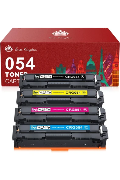 Canon Cartridge 054 Set for Canon MF641CW Color ImageClass MF644Cdw MF642Cdw LBP622Cdw Mf645 Printer ürün görseli 1