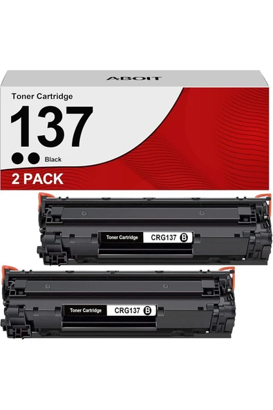 Canon 137 CRG 137 CRG 737 to use with Canon MF232w MF242dw D570 MF236n MF230 MF24 (Siyah, 2 Adet) ürün görseli 1