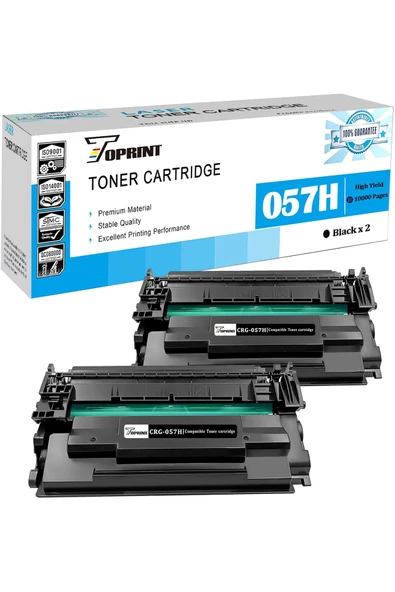 Canon ÇİPSİZ CANON 057H 2 ADET MF445dw LBP226dw MF455dw MF443dw LBP223dw MF451dw MF452dw MF453dw ürün görseli 1