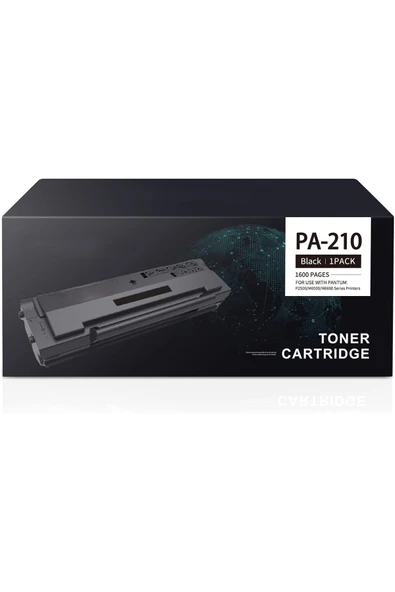 Pantum Pa-210ev P2200-2500-6550-6600nw Black Siyah Toner/SIFIR A KALİTE 1600 SAYFA ÇİPLİ ürün görseli 1