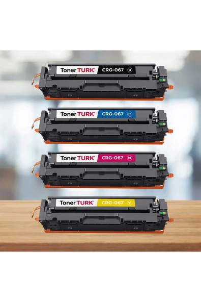 Canon I-sensys Mf-651cw I-sensys Mf-655cdw 5101c002 Crg-067 Çipli Muadil Toner Seti / 4 Renk ürün görseli 1