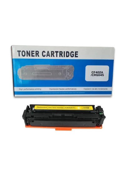premiun CF402A/CRG045 SARI MUADİL TONER ürün görseli 1