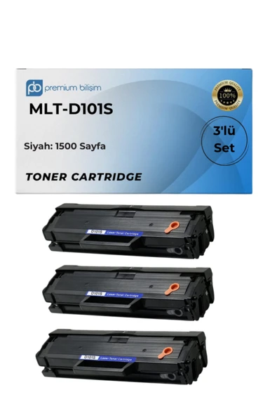 Samsung MLT-D101S Muadil Toner -ML-2166W ML-2160 ML-2165 SCX-3405W ML-2165W SCX-3400 SCX-3401FH SF-760P 3 Ad ürün görseli 1