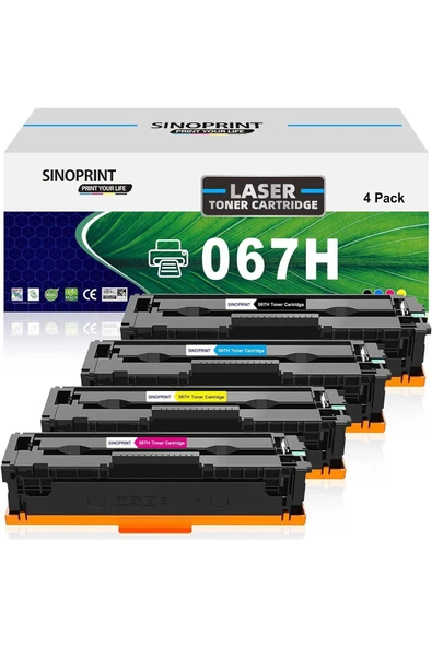 Canon 067H yuksek kapasite LBP633Cdw LBP632Cdw  mf651/MF653Cdw MF654Cdw MF656Cdw Series set ürün görseli 1