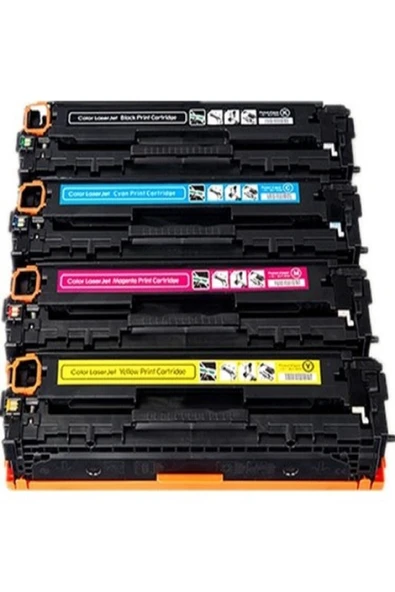 SRToner Hp Cf540a/541a/542a/543a Muadil Takım Set Toner /wb/203a/m254dw/m ürün görseli 1