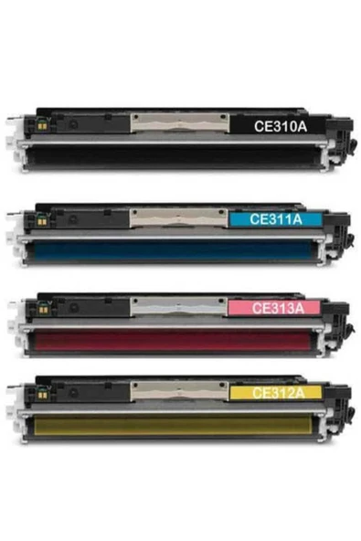 YüzdeYüz Toner Ce310a-ce311a-ce312a-ce313a Takım Muadil Toner 126a ürün görseli 1