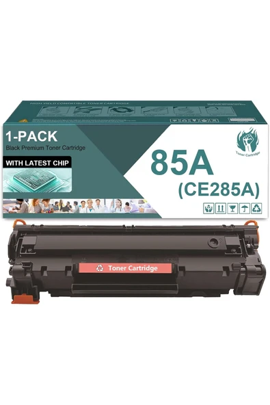 HP CE285A Laserjet Pro P1102w P1109w MFP M1212nf M1217nfw Printers, 1 Pack(1,600 Pages) ürün görseli 1