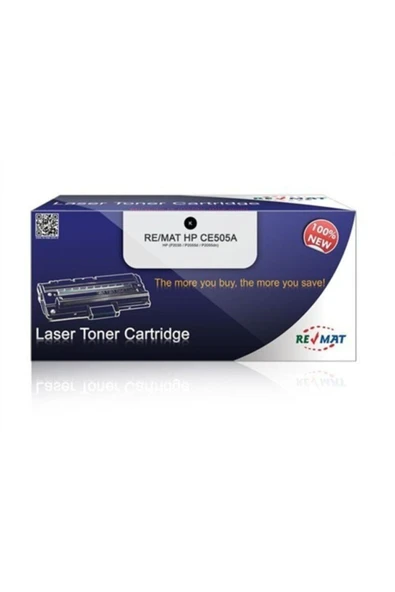 HP Re/mat Ce505a Siyah Muadil Toner %100 Yeni ürün görseli 1