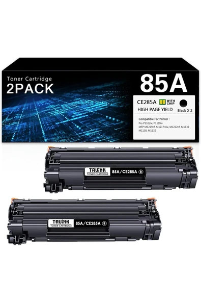 HP with Pro P1109w P1102w M1219nf M1217nfw M1212nf M1139 M1138 M1132 Printer Ink.(2 Black) ürün görseli 1