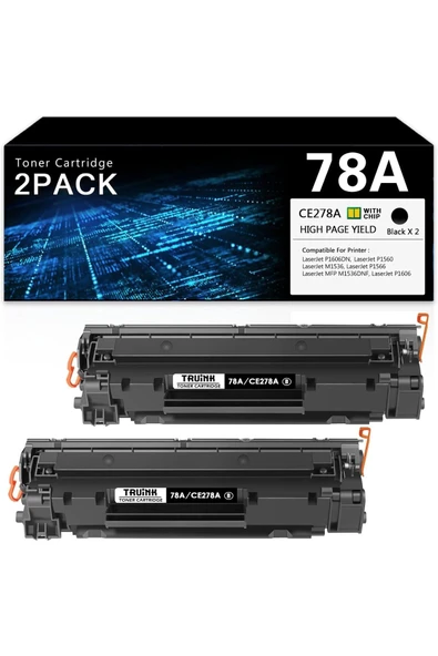 HP P1606DN M1536 MFP M1536DNF P1560 P1566 P1606 Printer Ink.(2 Black ürün görseli 1