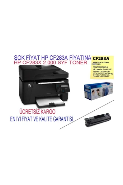 HP Cf283a-cf283x-crg-737 2.400 Syf.yüksek Kapasite Ithal Toner ürün görseli 1