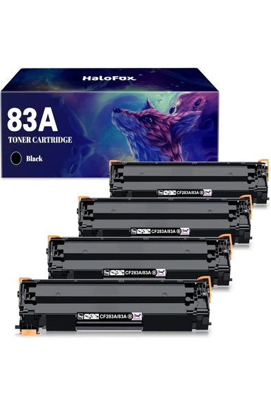 HP CF283A TONER Laserjet Pro MFP M125nw M201dw M225dw M201n M125a M127fn M127fw Printer (Black,4-Pack) ürün görseli 1