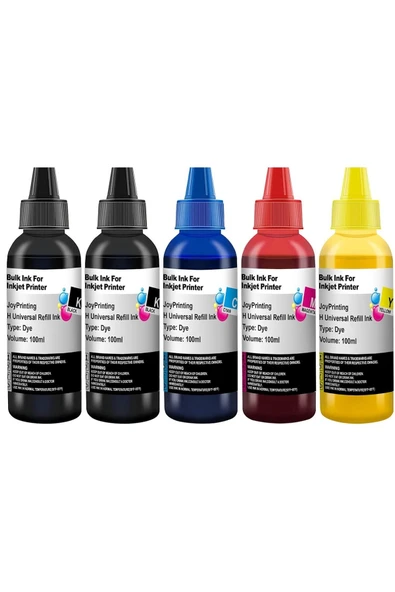 HP UNIVERSAL MÜREKKEP (100ml, Black, Cyan, Magenta, Yellow) 100ML 5 ADET ürün görseli 1