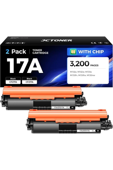 HP CF217A TONER LaserJet M102w M130fw M130nw M130fn M102a M130a Pro MFP M130 M102 Printer (2 Black) ürün görseli 1