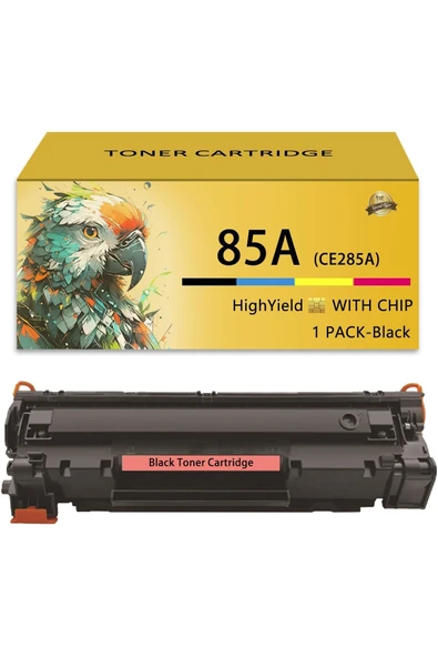 HP CE285A Laserjet Pro P1102w P1109w M1212nf M1217nfw Printer, 1 Pack Black ürün görseli 1