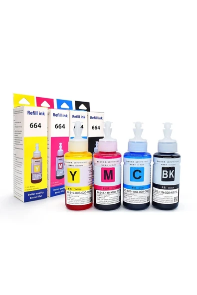 premium ink EPSON T664 MUADİL MÜREKKEP SET ürün görseli 1