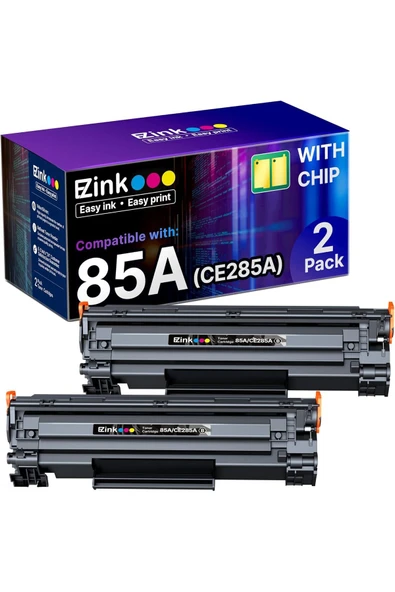 HP CE285A Use for Laserjet p1102w P1102 P1109W M1217nfw M1212 M1212nf M1217 Pro Printer (2-Pack ürün görseli 1