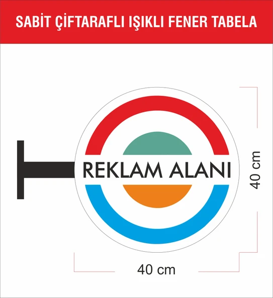 Çiftaraflı Işıklı Fener Tabela - Resim 2