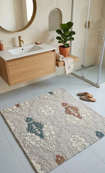Merinos Halı Akrilik Dokuma 100x0,90 Lavabo Önü Apdest Alma Halısı ürün görseli 1