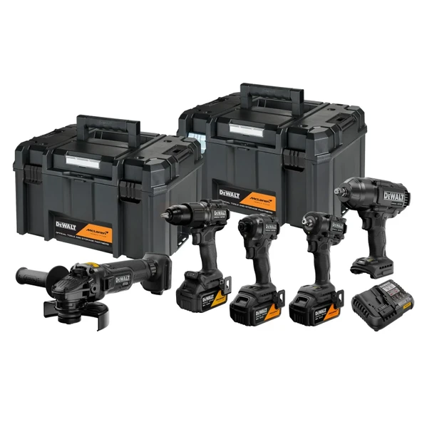 Dewalt Dck5222mp3t-qw Mclaren 5 Li Akülü Profesyonel Set 3 X 5ah 18 V Matkap + Vidalama + Somun Sıkma + Taşlama ürün görseli 1