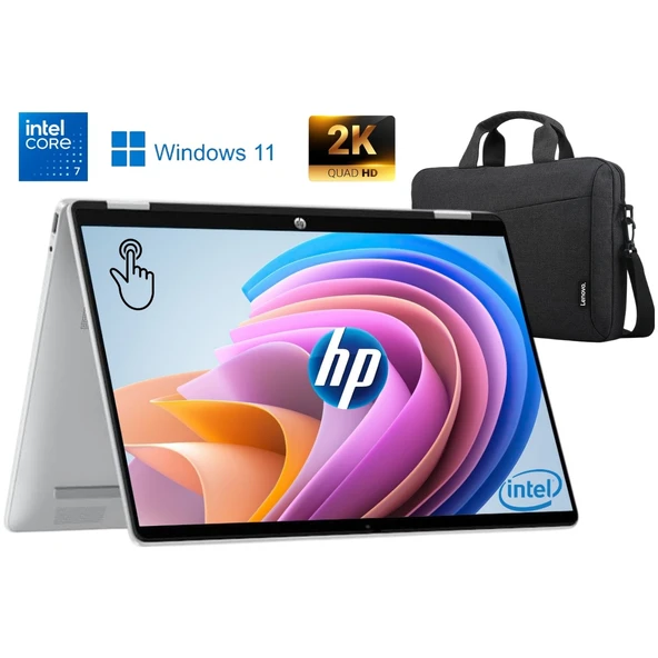 Omnibook 5 Flip Intel Core 7 150U 16GB Lpddr5 5200 1tb SSD 14 Inç 2k IPS Ekran Windows 11 Pro BT0A0EA P2 ürün görseli 1