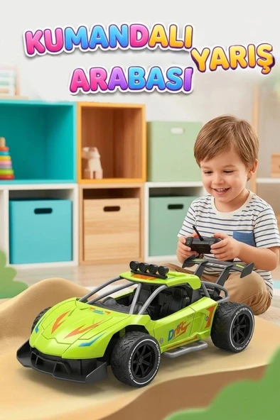 Super Speed Racing 1:20 Ölçekli Şarjlı Uzaktan Kumandalı Araba - 4 Kanallı Yarış Arabası ürün görseli 1