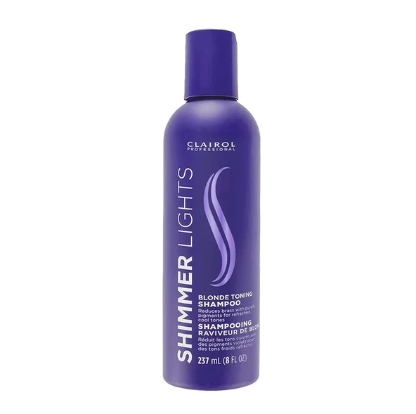 Clairol Shimmer Lights Sarı Saçlar İçin Tonlayıcı Mor Şampuan 237ML ürün görseli 1