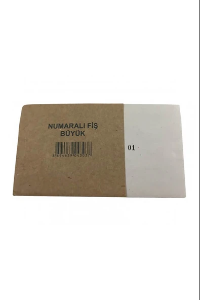 Dilman Numaralı Fiş Büyük 4303 (24 Koçan) ürün görseli 1