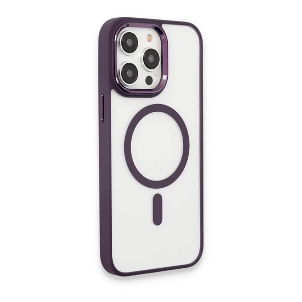 İphone 15 Kılıf Room Magneticsafe Silikon - Derin Mor ürün görseli 1