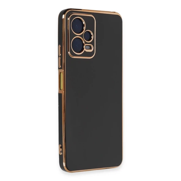 Redmi Note 12 Pro 5G Kılıf Volet Silikon - Siyah - Resim 2