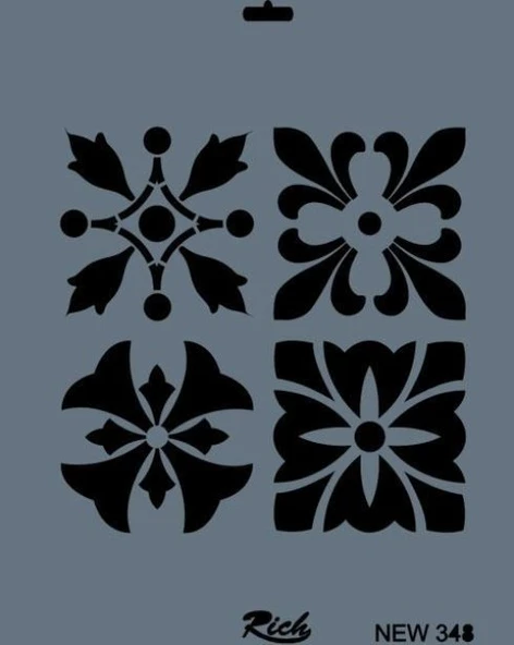 New Seri N-348 Stencil 35X25 Cm ürün görseli 1