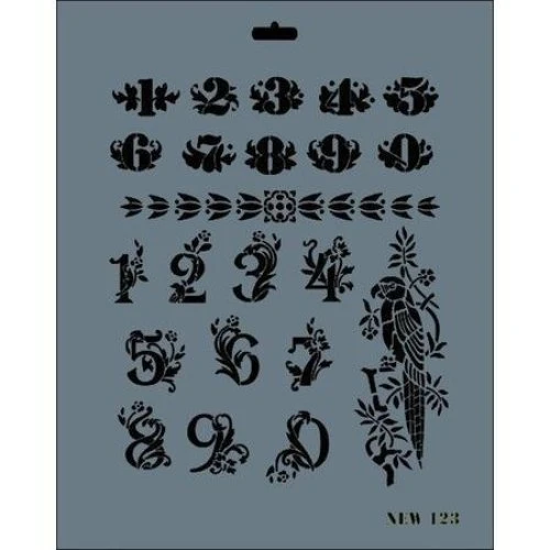 New Seri N-123 Stencil 35X25 Cm ürün görseli 1
