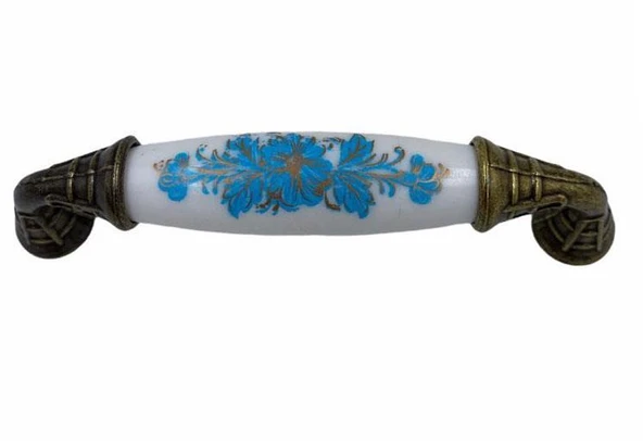 Klasik Silindir Kulp Antik Sarı 96 Mm Kod 147 ürün görseli 1