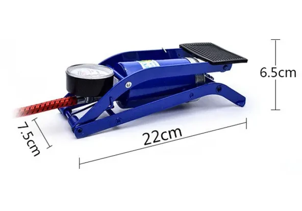 İnce Piston Araç Lastik Şişirme Göstergeli Ayak Pompası ürün görseli 1