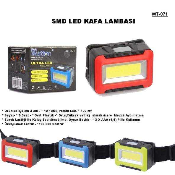 Pilli Kafa Lambası Wt-071 - Resim 2