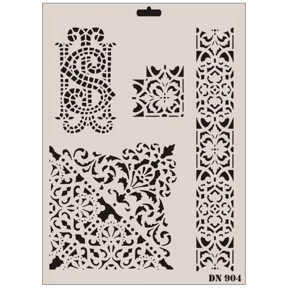 Dantel Seri Dn-904 Stencil 35X25 Cm ürün görseli 1
