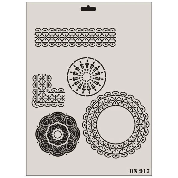 Dantel Seri Dn-917 Stencil 35X25 Cm ürün görseli 1