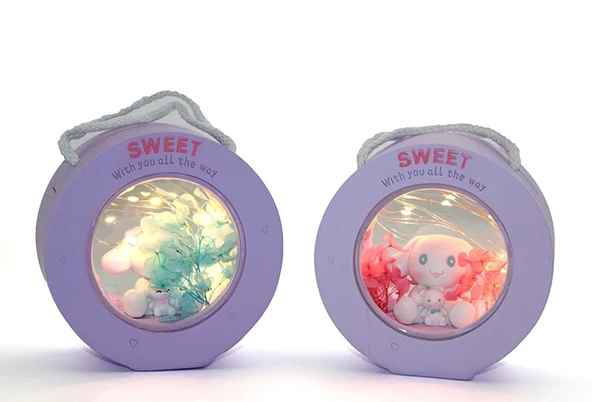 Polyester Hello Kitty Cinnamoroll Masa Üstü Lamba Alk1619 ürün görseli 1