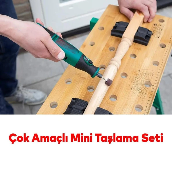 Grür Seti 105 Parça Matkap Dramel Makine Uyumlu Kalıpçı Taşlama Zımparalama Polisaj Fırçalama Seti ürün görseli 1