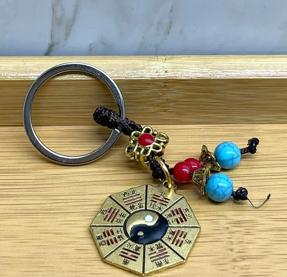 Metal Yin Yang Anahtarlık Alk4454 ürün görseli 1