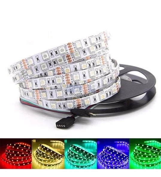 3 Çipli Rgb İç Mekan Şerit Led 5 Metre - Resim 2