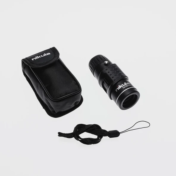 Nıkula 7X18 Avuç Içi Kauçuk Kaplamalı Hd Optik, Cepte Taşınan Mini Monoküler Dürbün ürün görseli 1