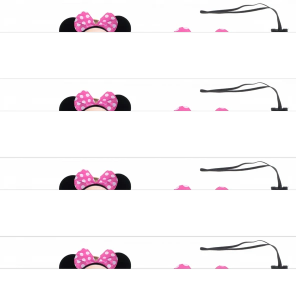 Minnie Kostüm Seti (Pembe Tütü Etek + Pembe Taç + Papyon + Kuyruk) ürün görseli 1
