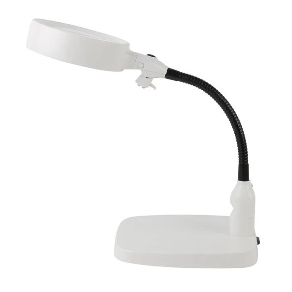 Masaüstü 10X Led Işıklı Büyüteç Okuma El Sanatları Onarım Büyüteç 7765 ürün görseli 1