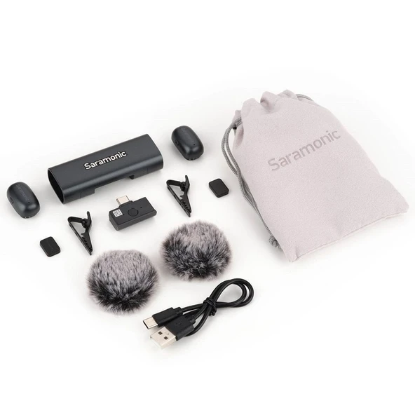 Saramonic Air SE-01 Type-C 2 Kişilik Kablosuz Yaka ve El Mikrofonu ürün görseli 1