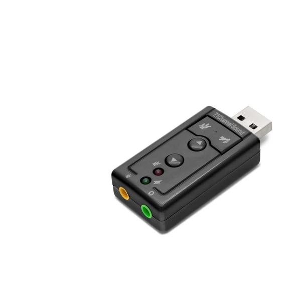 USB Harici Ses Kartı 7.1 - Siyah HDX5255 ürün görseli 1